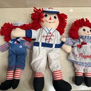 Raggedy Ann and Andy Dolls Set